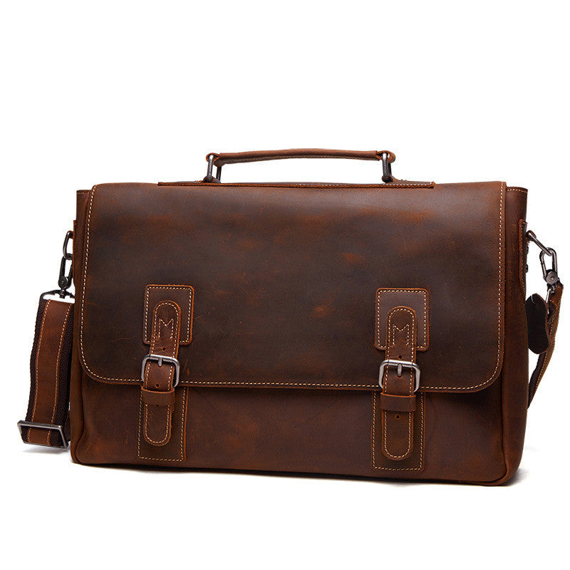 Business Men&#39;s Briefcase Leather Men&#39;s Bag