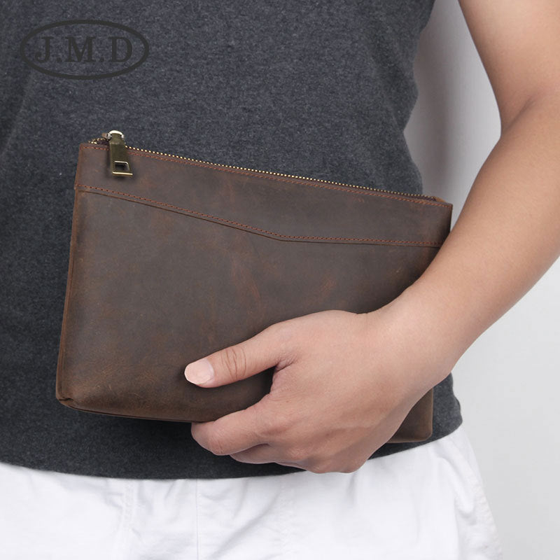 Youth Trendy Handbags Men&#39;s Wallets RFID Antimagnetic Long Zipper Bag