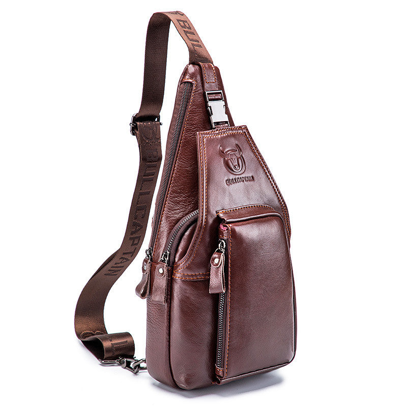 Leather Chest Bag Men&#39;s Bag