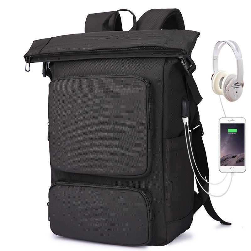 Men&#39;s Backpack Waterproof Casual College Student Computer Bag