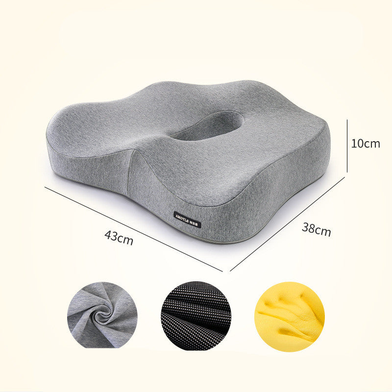 Car Products Car Lumbar Support Simple Office Cushion Healthy Fabric Memory Foam Four Seasons Lumbar Cushion