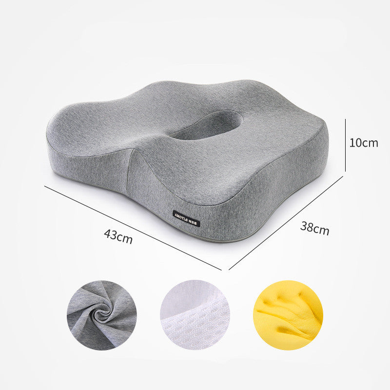 Car Products Car Lumbar Support Simple Office Cushion Healthy Fabric Memory Foam Four Seasons Lumbar Cushion