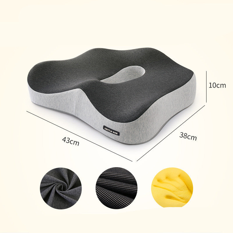Car Products Car Lumbar Support Simple Office Cushion Healthy Fabric Memory Foam Four Seasons Lumbar Cushion