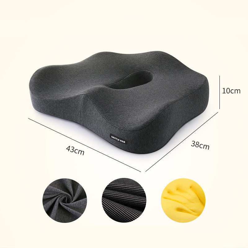 Car Products Car Lumbar Support Simple Office Cushion Healthy Fabric Memory Foam Four Seasons Lumbar Cushion