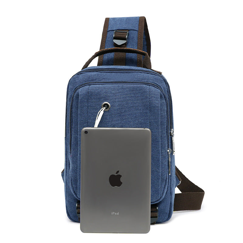 Canvas Chest Bag Men&#39;s Messenger Bag Outdoor Leisure