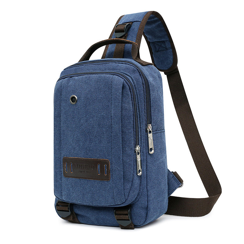 Canvas Chest Bag Men&#39;s Messenger Bag Outdoor Leisure