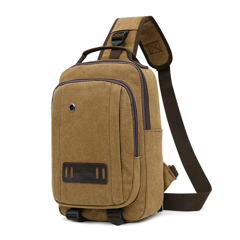 Canvas Chest Bag Men&#39;s Messenger Bag Outdoor Leisure