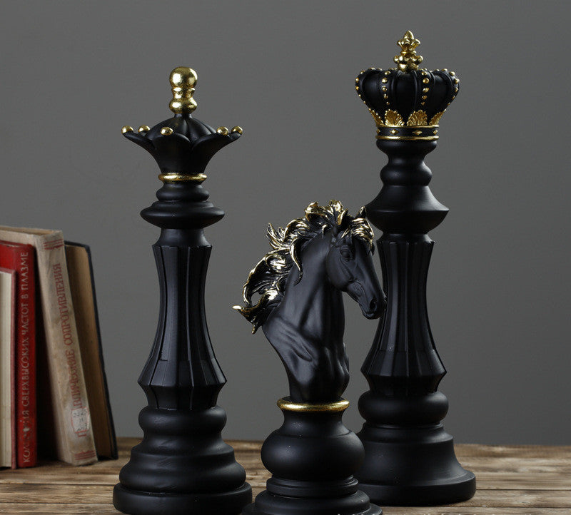 American Country Resin Antique Chess Crafts Art Ornaments Home Soft Decoration