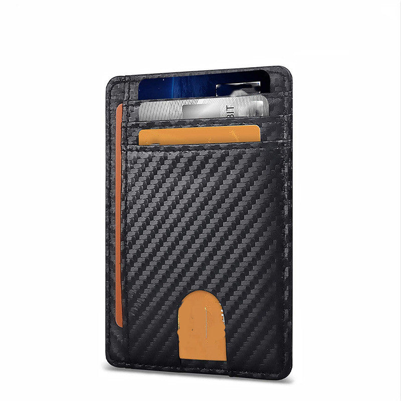 Card Holder Leather Foreign Trade Men RFID Anti-theft Swiping European And American Card Holder Male Amazon Hot Products Card Holder