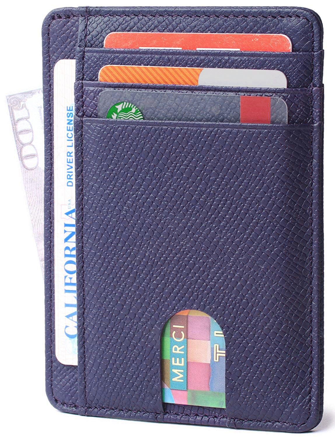 Card Holder Leather Foreign Trade Men RFID Anti-theft Swiping European And American Card Holder Male Amazon Hot Products Card Holder
