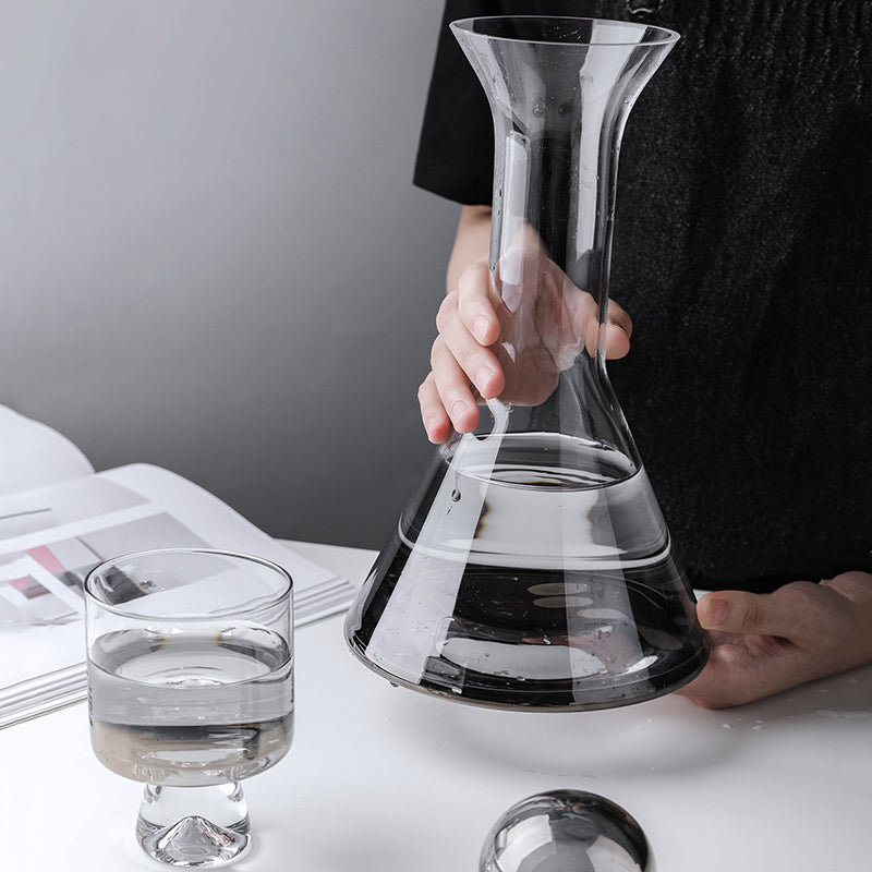 European-Style Crystal Glass Electroplating Rose Gold Water Jug American Decanter Wine Set