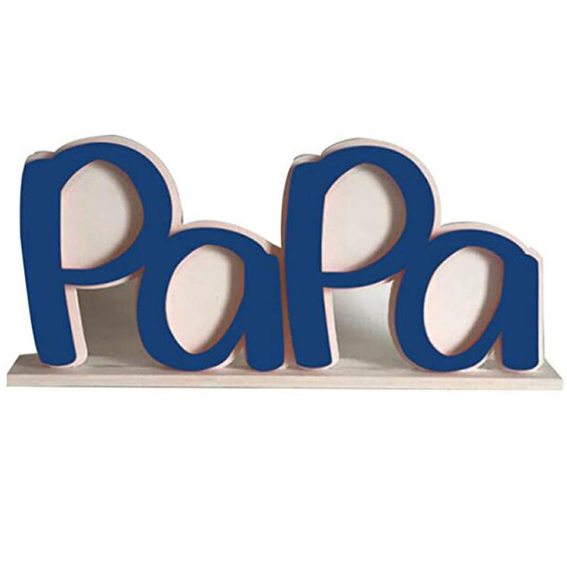 Father&#39;s Day Photo Frame Letter Acrylic Papa Photo Frame Decoration Decoration