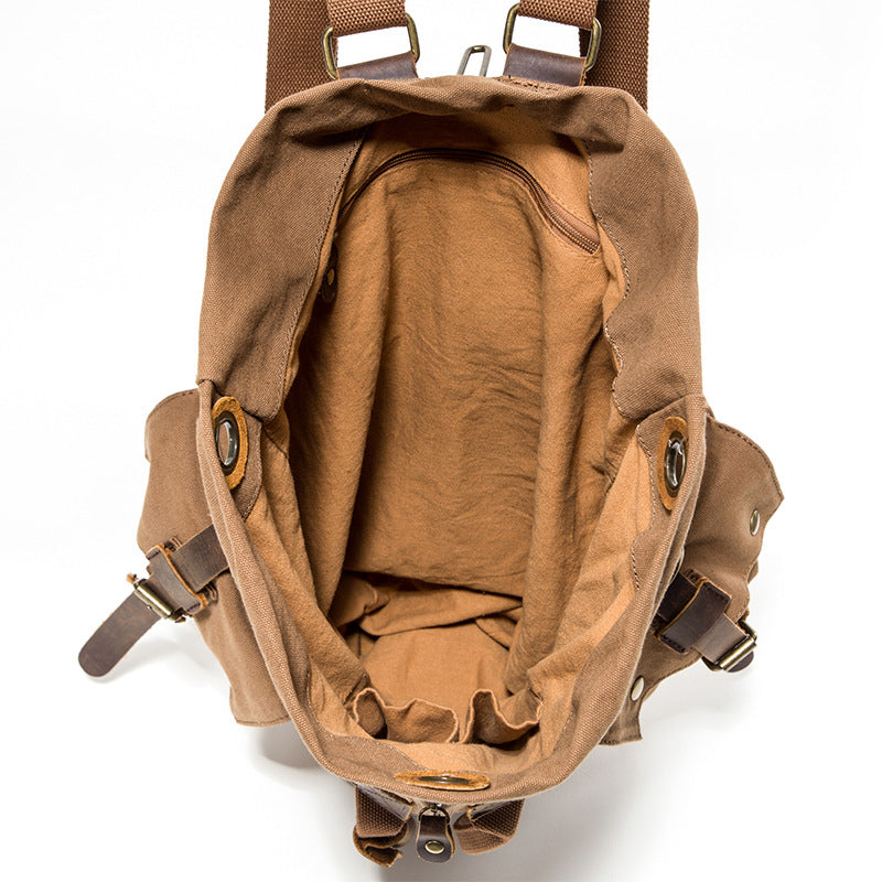 Fashion Travel Backpack Korean Brand Dual Purpose Canvas Bag Large Capacity Backpack In Stock