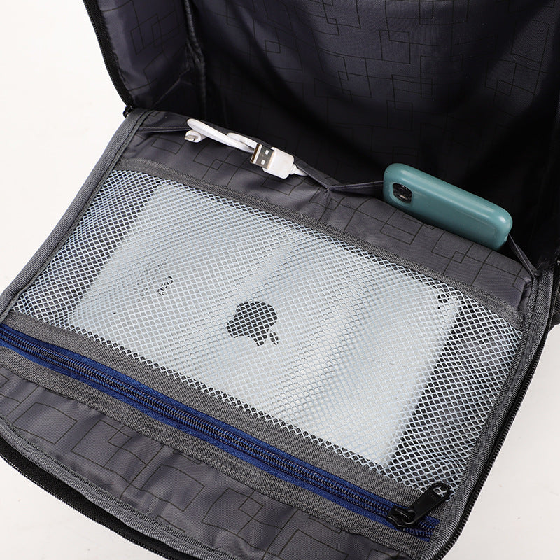 Three-purpose Multifunctional Backpack 1680 Waterproof Large Capacity Men&#39;s Business Computer Bag USB School Bag Custom