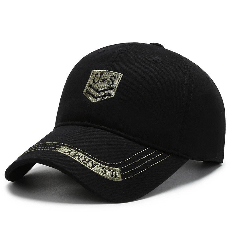 Men&#39;S Camouflage Cap Trend Fashion Embroidered Baseball Cap Anti-Uv Sunshade Sun Hat