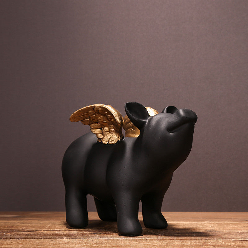 Xiaofu Zodiac Lucky Flying Pig Piggy Bank Decoration Save Money Home