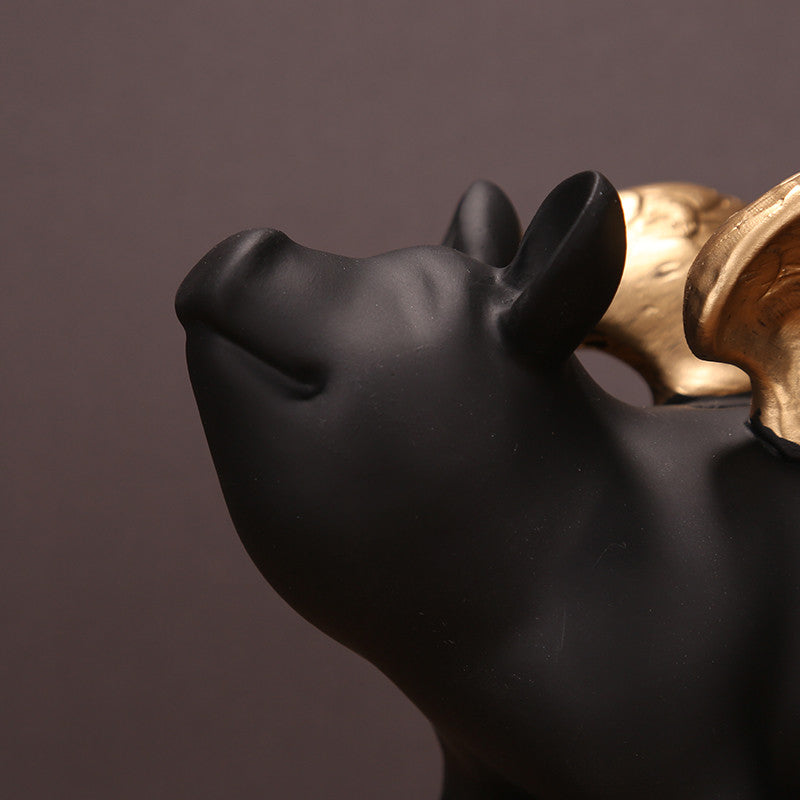 Xiaofu Zodiac Lucky Flying Pig Piggy Bank Decoration Save Money Home