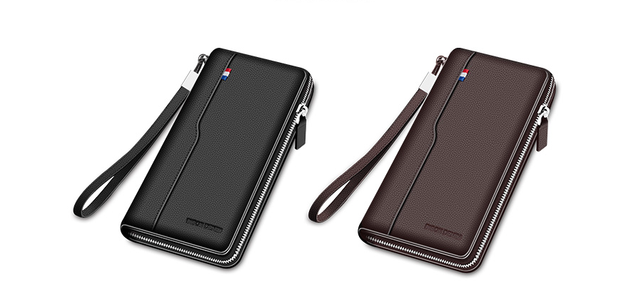 Long Leather Men&#39;s Zipper Wallet And More