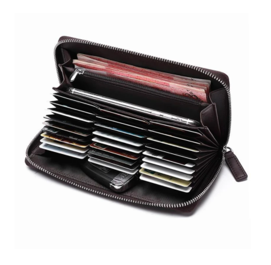 Long Leather Men&#39;s Zipper Wallet And More