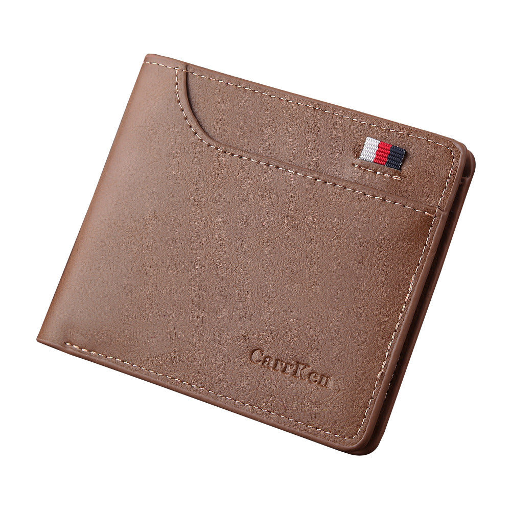 New Retro Men&#39;S Short Wallet Customization