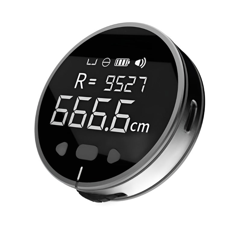 Electronic Ruler Rechargeable 8 Functions Rangefinder Portable HD LCD Screen Long Standby Multifunction Ruler