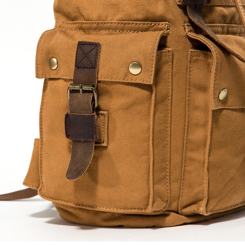 Seven-color Cotton Retro Men&#39;s Rucksack Outdoor Travel Bag