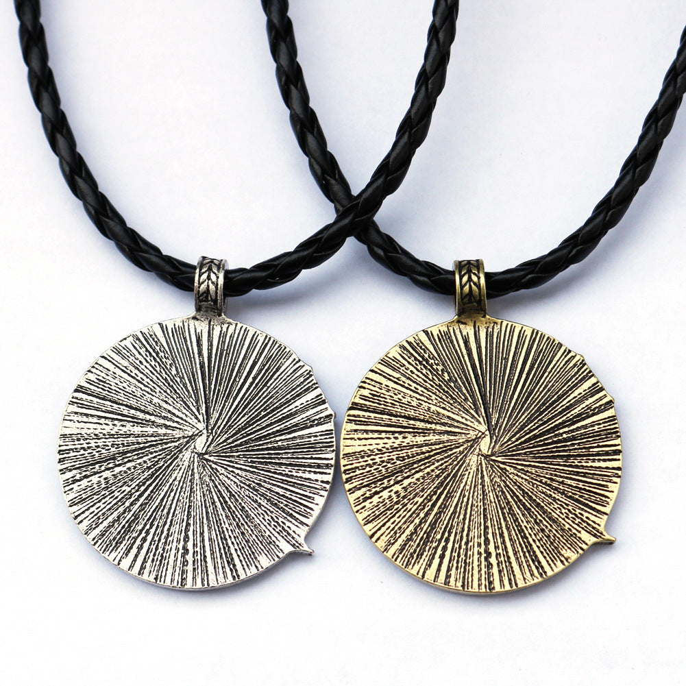 Nordic Viking Odin Necklace Pirate Soldier Sword And Axe Amulet Pendant Necklace