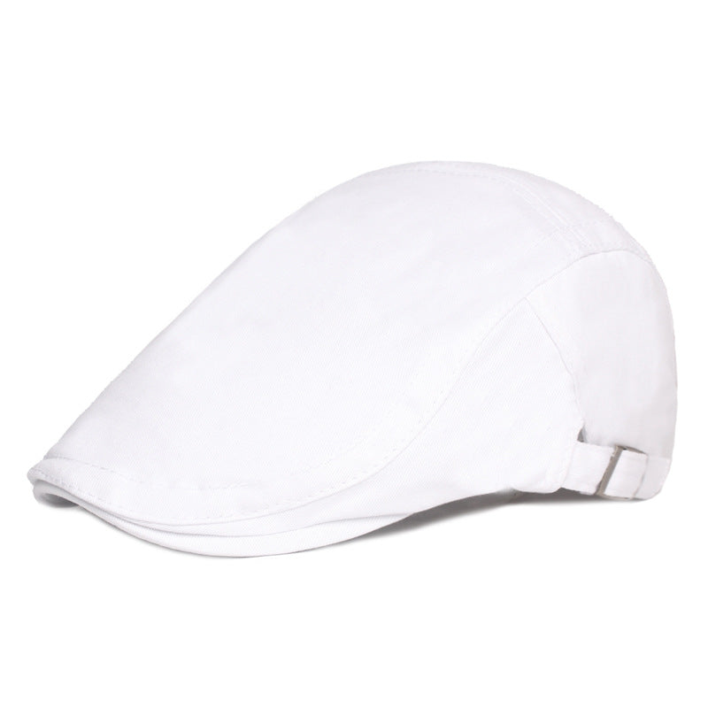 Solid Color Peaked Cap, Literary Youth Beret