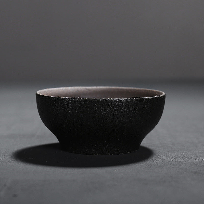 Vintage black pottery cup