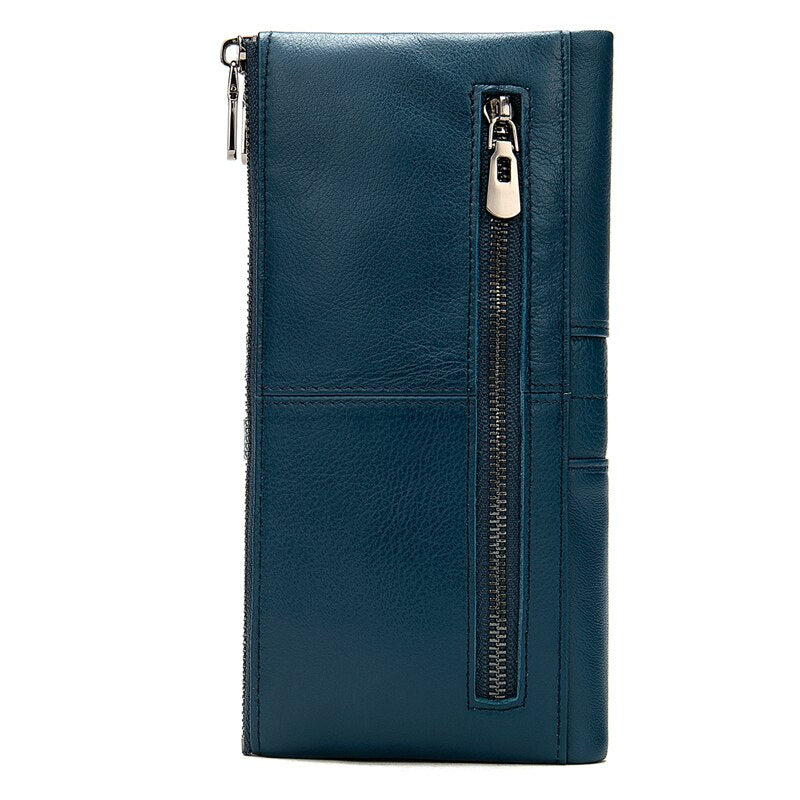 True cowhide wallet zero coin purse