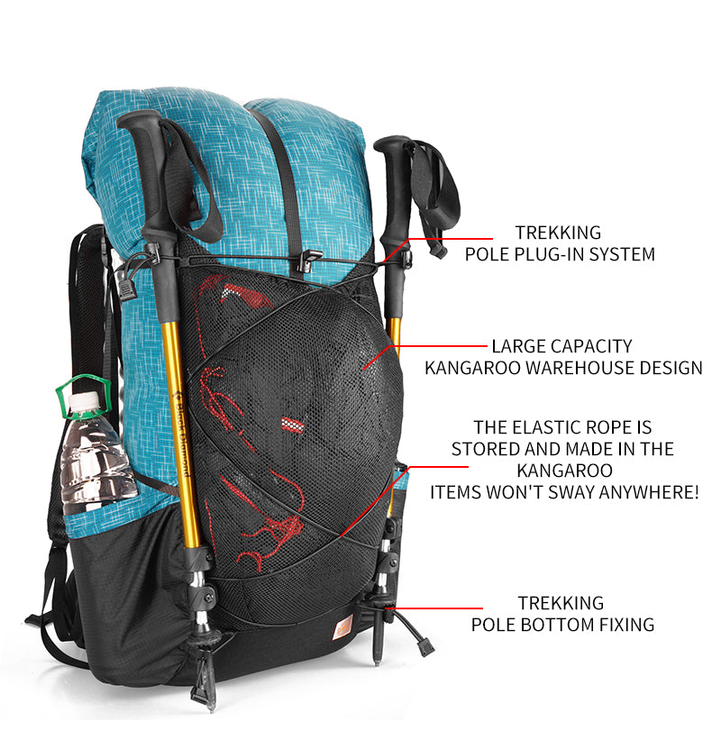 Large capacity and ultra-light backpack