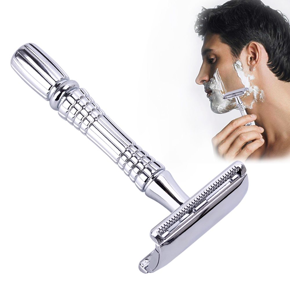 Safety Double Edge Razor For Men Shaving Set Knife Barber Straight Razor Men&#39;s Shaving Razor Blades Shaving Machine