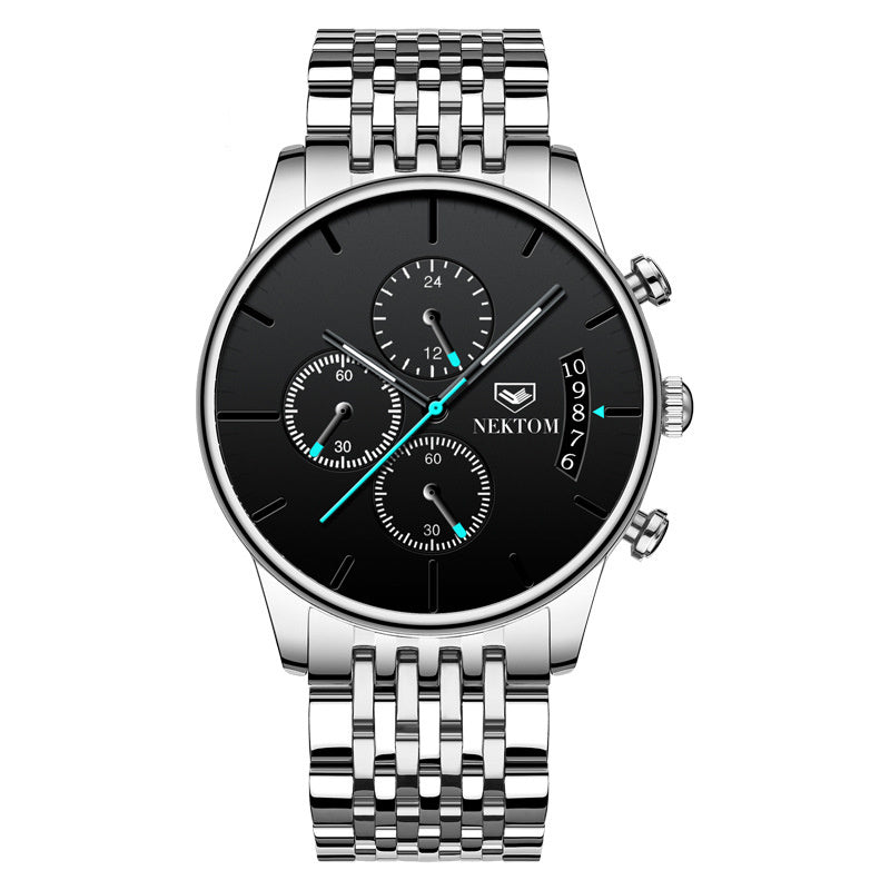 Men&#39;s solid steel watch