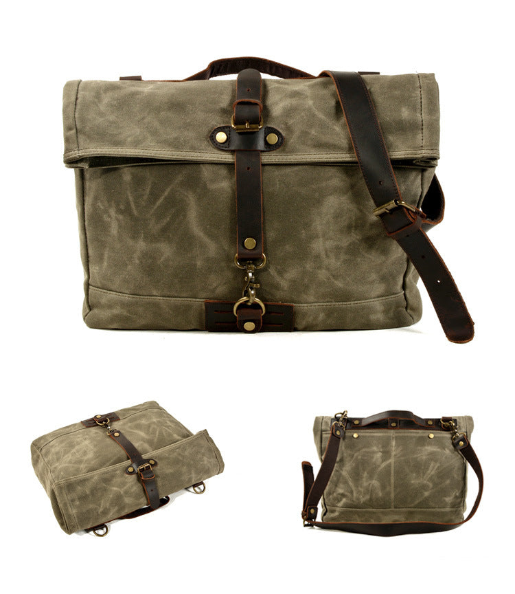Men&#39;s canvas shoulder bag