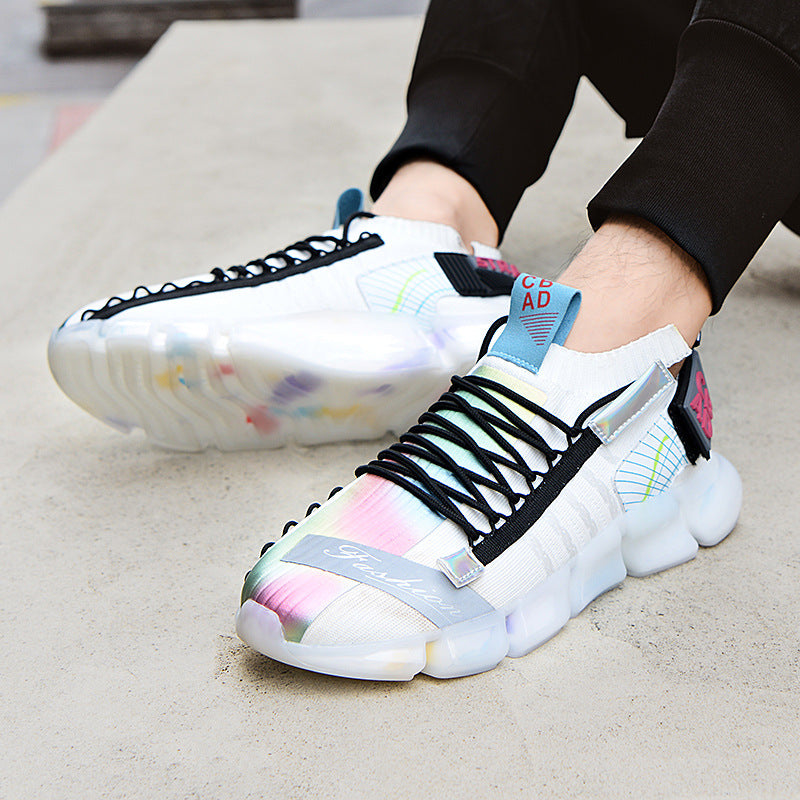 Versatile Flying Mesh Breathable Colorful Shoes