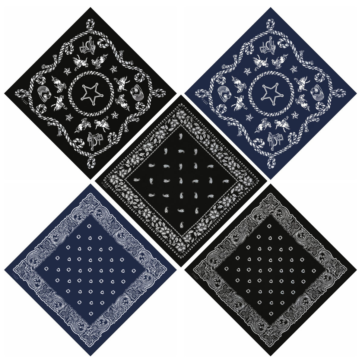 Printed Square Scarf Outdoor Biking Mountain Climbing Hip Hop Decoration