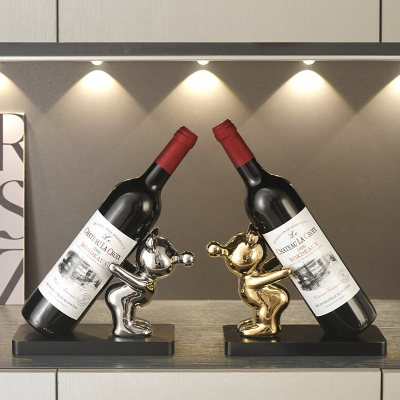 Light Luxury Living Room Wine Rack Artware Decorations Ornaments