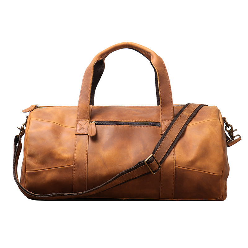 Men&#39;s Genuine Leather Portable Travel Bag