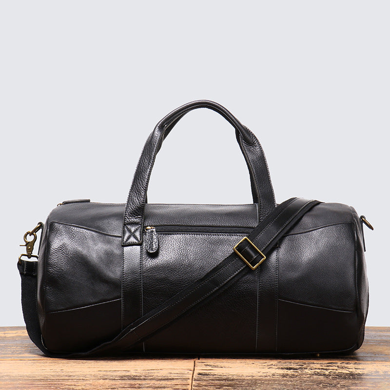 Men&#39;s Genuine Leather Portable Travel Bag