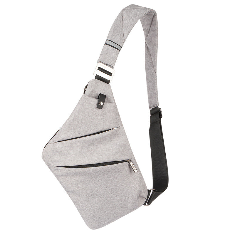 Stylish single shoulder bag Korean style casual nylon gun bag chest bag cross-body man chest bag