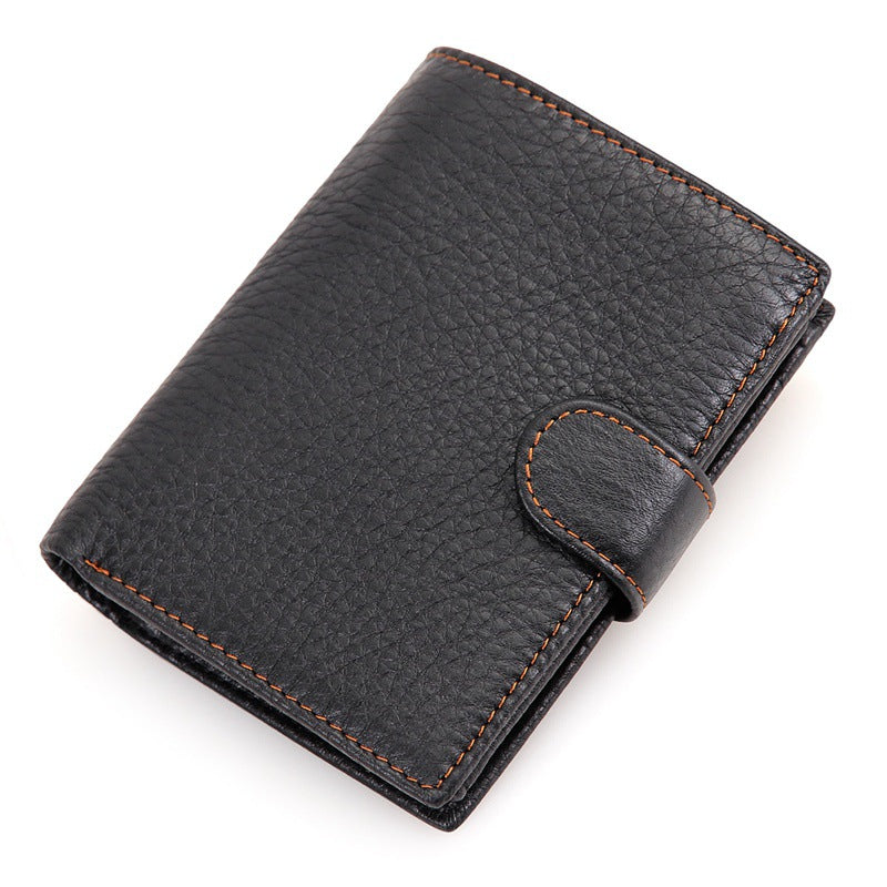 J.M.D leather wallet multi Card Leather Men&#39;s Wallet Purse RFID scan 8129 anti foreign trade