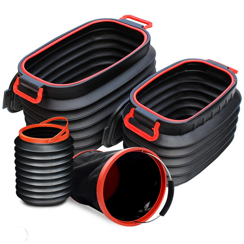 Vehicle-Mounted Retractable Fishing Car Washing Bucket