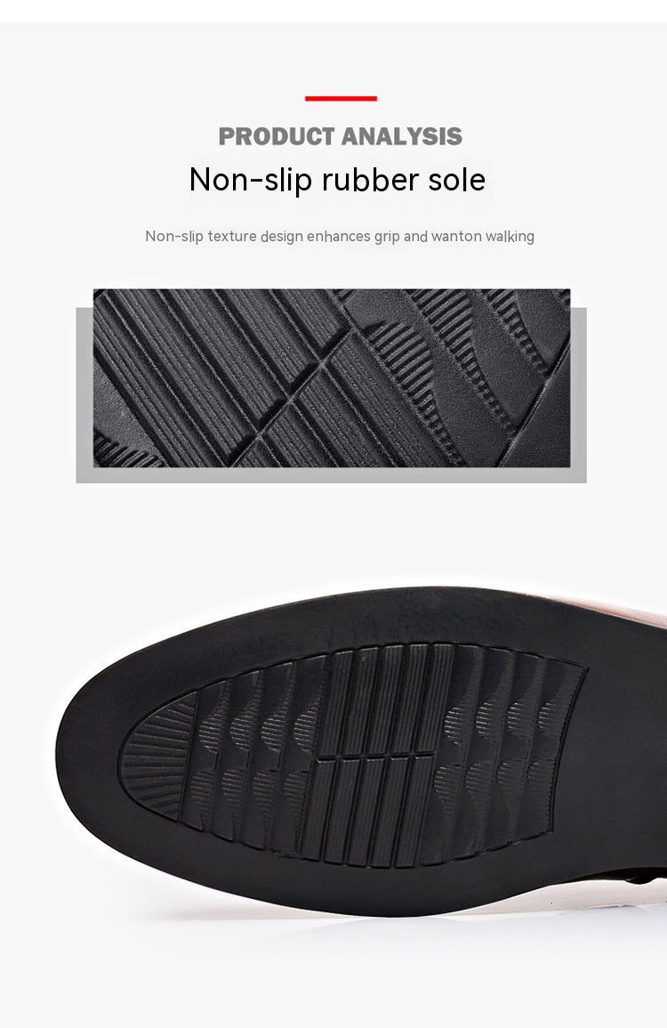 Men&#39;s New Suit Low Heel Leather Shoes