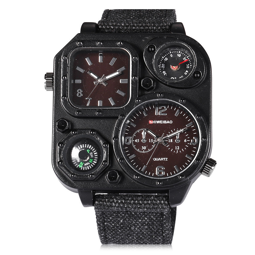 Men&#39;s Military Watch Multi-time Zone Personalized Dial