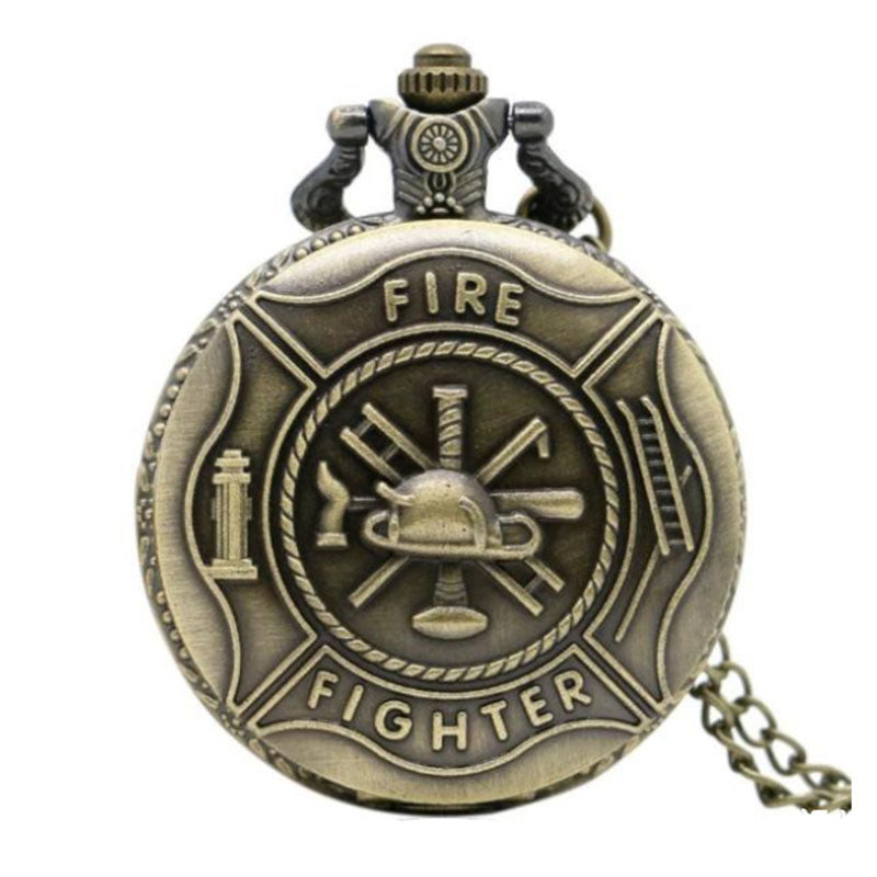 Fire Sign Quartz Flip Men&#39;s And Women&#39;s Commemorative Pocket Watch