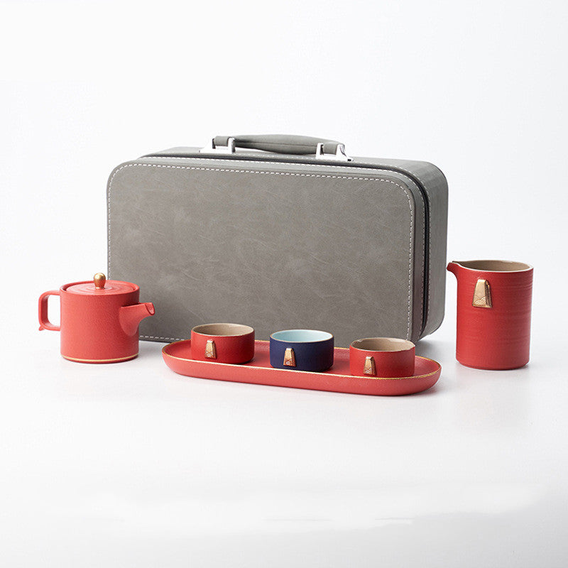 Japanese stoneware Kung Fu tea set