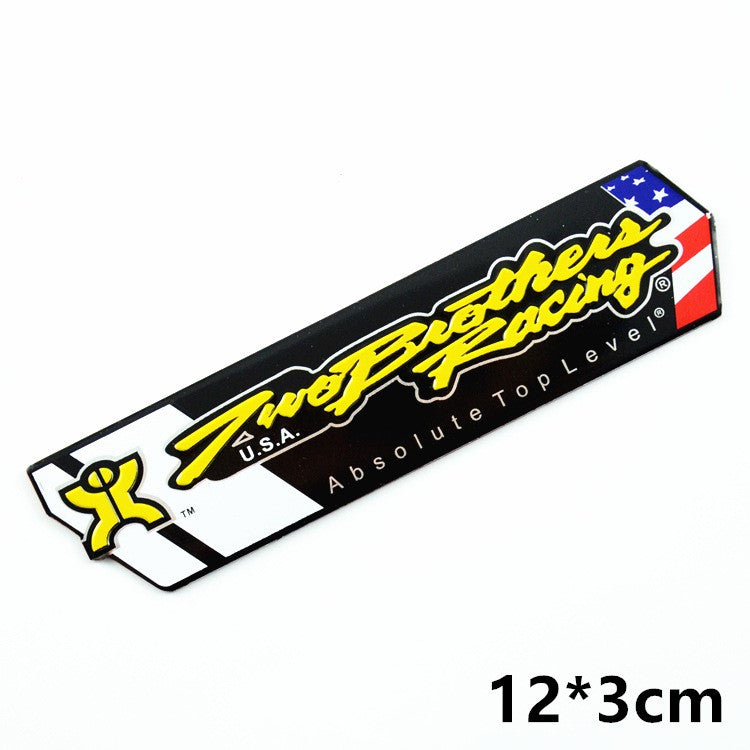 Motorcycle exhaust pipe high temperature sticker