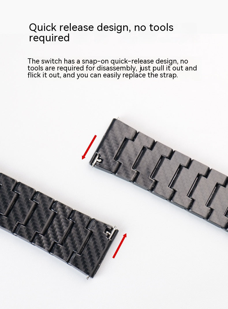 Carbon Fiber Watch Band Suitable For Iwatch876543SE Generation Watch