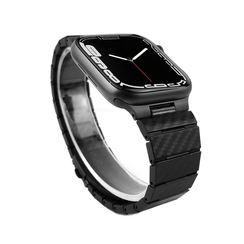 Carbon Fiber Watch Band Suitable For Iwatch876543SE Generation Watch