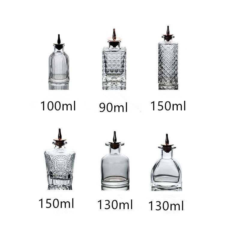 Argy Wormwood Bottles Vintage Carved Glass Wine Bottle With Stopper